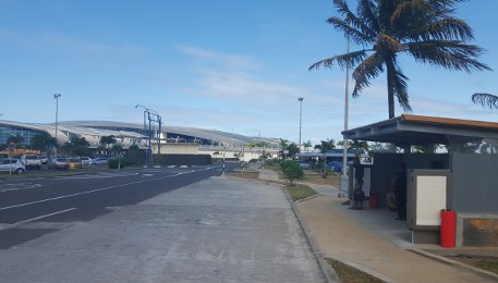 Mauritius International Airport Public Bus Stop